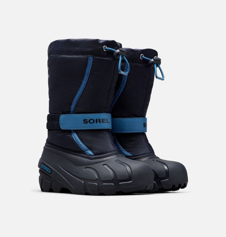 Sorel Childrens Flurry™ - Kids Snow Boots Navy - 109824NIX